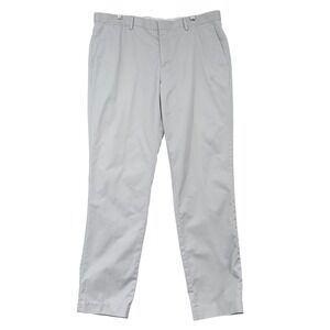 Express Photographer Non-Iron Pants Mens 36/32 Light Grey Cotton Chino Slacks